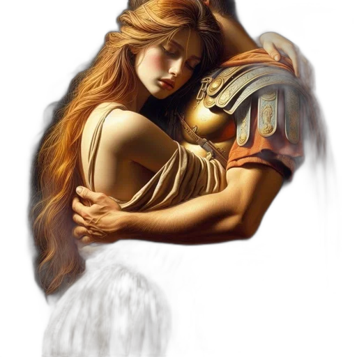 fantasy art, photorealistic, oil painting, concept art, fire, forest, golden, intimate transparent PNG cut-out