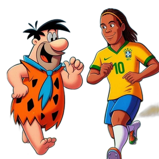 cartoon, comic book art, concept art, pixel art, two, animated, characters, fred transparent PNG cut-out