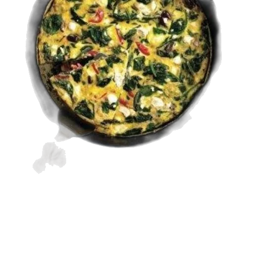 food, photorealistic, watercolor, diabetic, cookbook, features, delicious, frittata transparent PNG cut-out