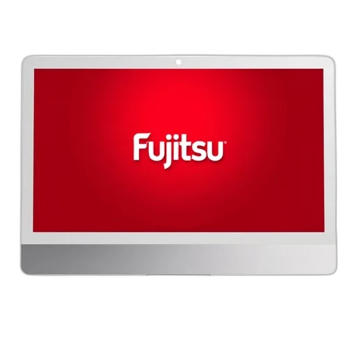 staff, modern, computer, monitor, white, frame, red, background transparent PNG cut-out