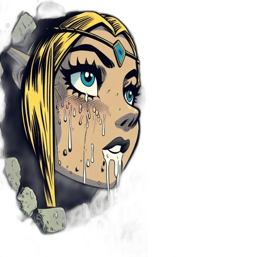 mask, face, jewelry, concept art, comic book art, fantasy art, anime, close-up transparent PNG cut-out