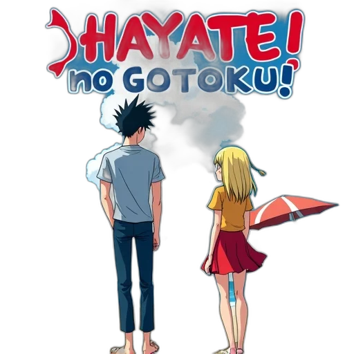 anime, comic book art, concept art, cartoon, cover, manga, hayate, gotoku transparent PNG cut-out