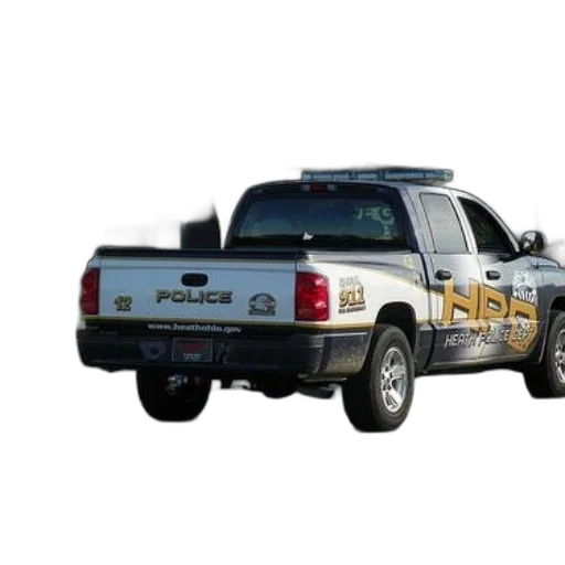 car, 3d render, white, police, truck, logo, hpd, side transparent PNG cut-out