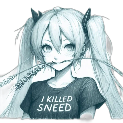 sword, weapon, dress, hair, anime, pixel art, concept art, vaporwave transparent PNG cut-out