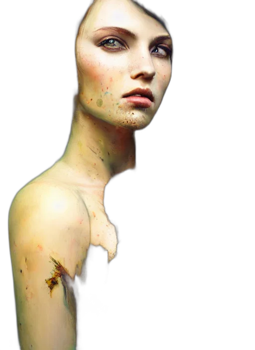 face, dress, robot, creature transparent PNG cut-out