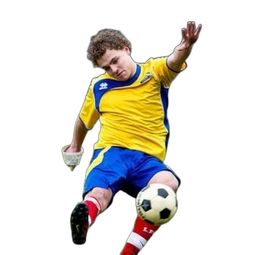 photorealistic, 3d render, young, soccer transparent PNG cut-out