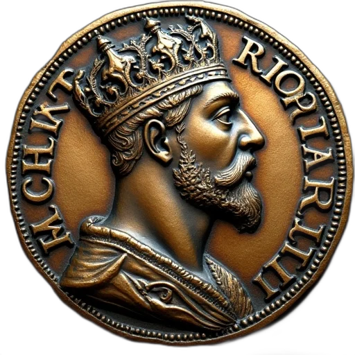 crown, photorealistic, ancient, coin transparent PNG cut-out