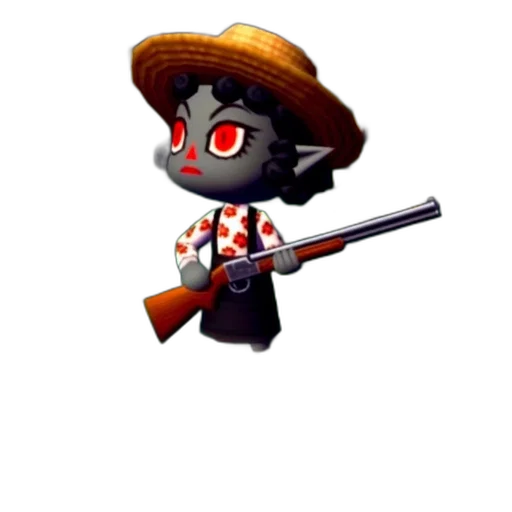weapon, staff, hat, animal, concept art, pixel art, 3d render, fantasy art transparent PNG cut-out