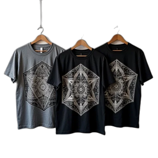 monochrome, dark, three, shirts transparent PNG cut-out