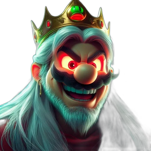 crown, mask, face, creature, concept art, fantasy art, 3d render, photorealistic transparent PNG cut-out