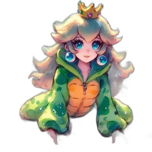 crown, dragon, creature, animal, watercolor, pixel art, fantasy art, concept art transparent PNG cut-out