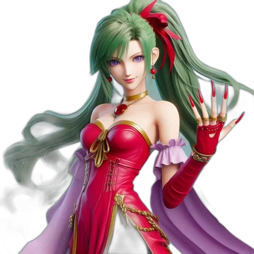 dress, fantasy art, concept art, 3d render, photorealistic, green, 3d-rendered, female transparent PNG cut-out