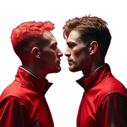 jacket, concept art, neon lights, red transparent PNG cut-out