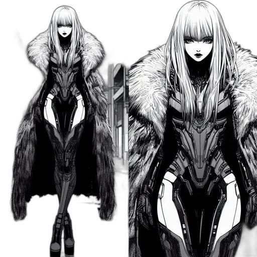creature, dragon, concept art, fantasy art, comic book art, cyberpunk, monochrome, dark transparent PNG cut-out