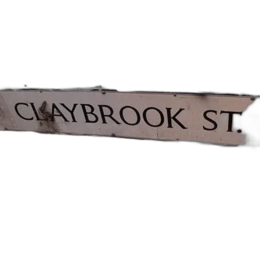 staff, sword, 3d render, photorealistic, city street, street, sign, reads transparent PNG cut-out