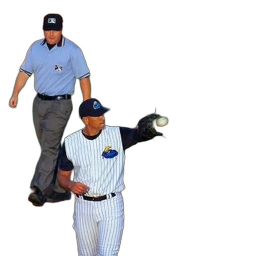 staff, animal, creature, baseball, player, white, uniform, blue transparent PNG cut-out
