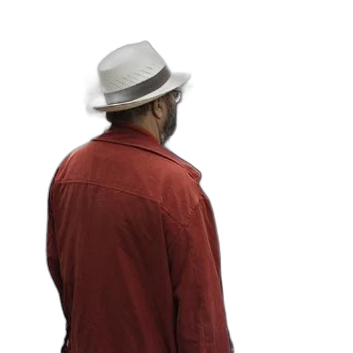 hat, jacket, staff, face, 3d render, concept art, photorealistic, red transparent PNG cut-out