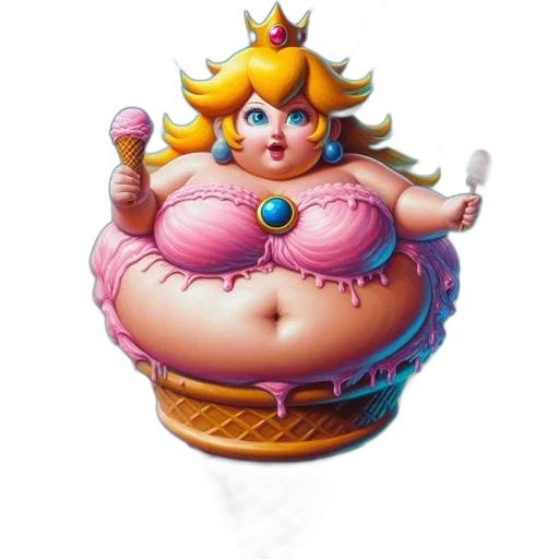 crown, food, jewelry, dress, concept art, 3d render, pixel art, fantasy art transparent PNG cut-out