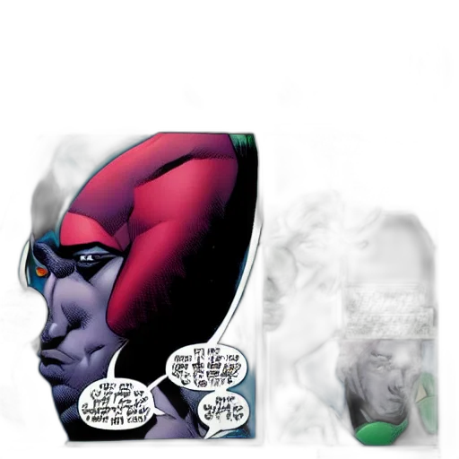 mask, comic book art, concept art, comics transparent PNG cut-out