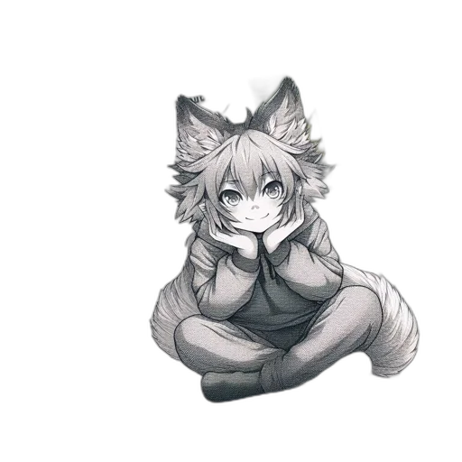 staff, mask, animal, creature, anime, pixel art, concept art, fantasy art transparent PNG cut-out