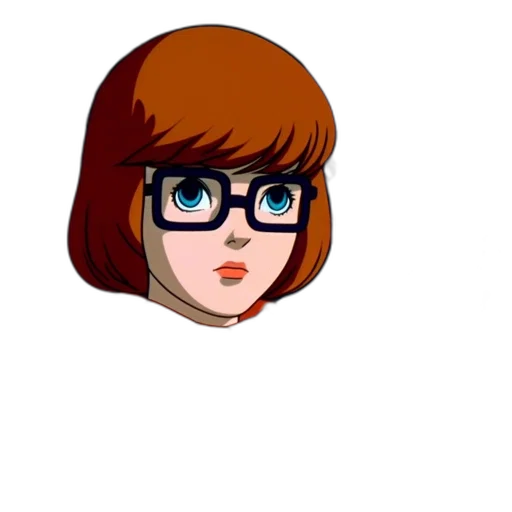face, staff, hair, cartoon, anime, comic book art, pixel art, two transparent PNG cut-out
