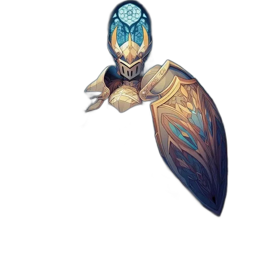 jewelry, weapon, staff, crown, concept art, fantasy art, pixel art, blue transparent PNG cut-out