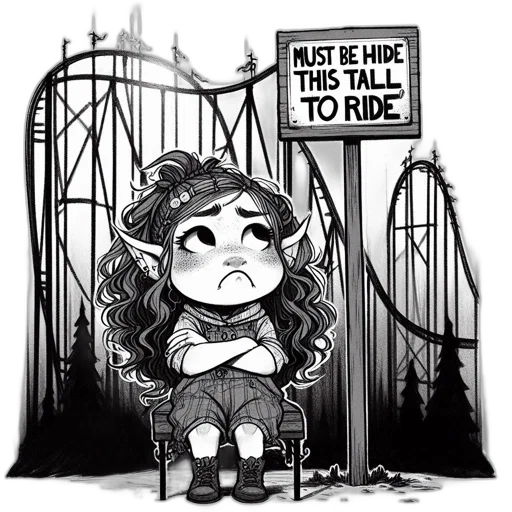 concept art, comic book art, fantasy art, cartoon, young, girl, elf-like, ears transparent PNG cut-out