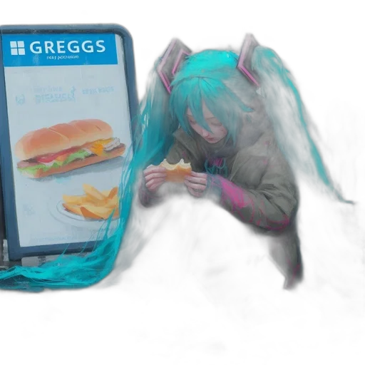 food, jacket, creature, concept art, vaporwave, snow, fog, underwater transparent PNG cut-out