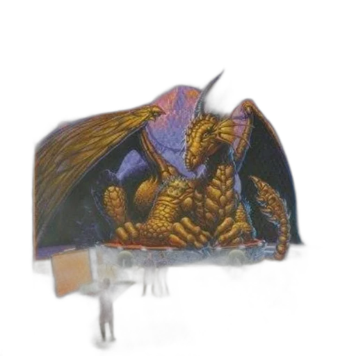 dragon, umbrella, hat, crown, concept art, fantasy art, photorealistic, 3d render transparent PNG cut-out