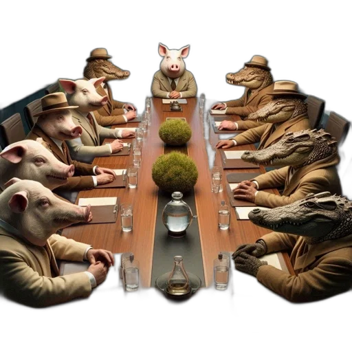 food, animal, concept art, anthropomorphic, animals, wearing, formal, attire transparent PNG cut-out