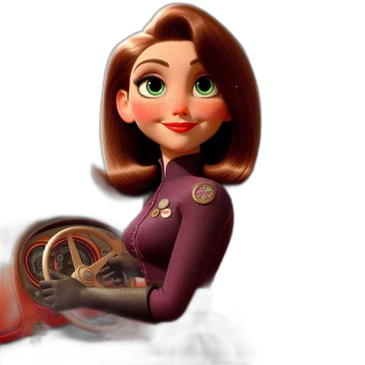 car, robot, staff, 3d render, cartoon, concept art, photorealistic, outer space transparent PNG cut-out