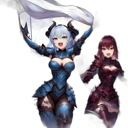 weapon, dragon, sword, dress, fantasy art, anime, concept art, pixel art transparent PNG cut-out