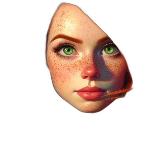 face, mask, crown, creature, 3d render, photorealistic, concept art, fantasy art transparent PNG cut-out
