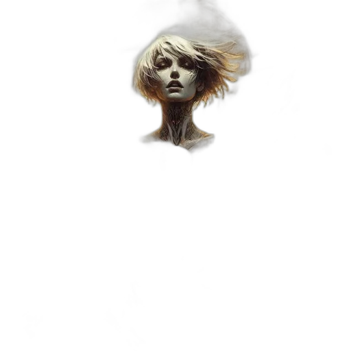 hair, face, mask, hat, concept art, fantasy art, photorealistic, pixel art transparent PNG cut-out