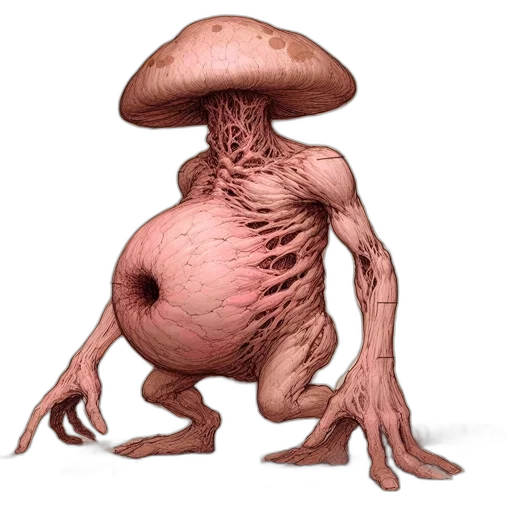 creature, food, animal, robot, concept art, 3d render, photorealistic, pixel art transparent PNG cut-out