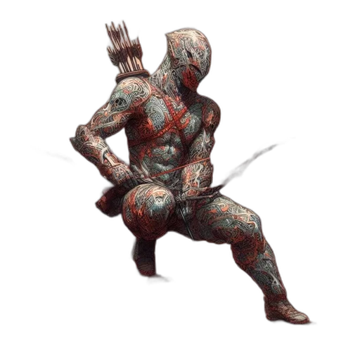 robot, sword, weapon, creature, concept art, 3d render, fantasy art, comic book art transparent PNG cut-out