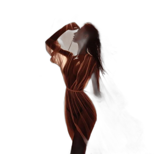 dress, hair, staff, mask, photorealistic, concept art, fantasy art, oil painting transparent PNG cut-out