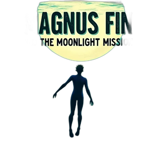 pixel art, second, image, book, cover, featuring, title, magnus transparent PNG cut-out