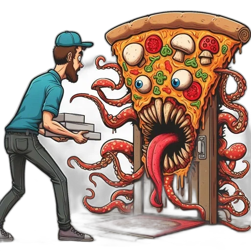 food, weapon, concept art, comic book art, pixel art, 3d render, image, man transparent PNG cut-out