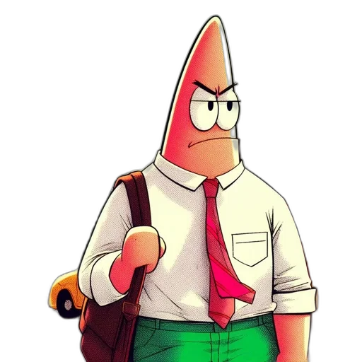 jacket, staff, hat, animal, concept art, 3d render, cartoon, pixel art transparent PNG cut-out
