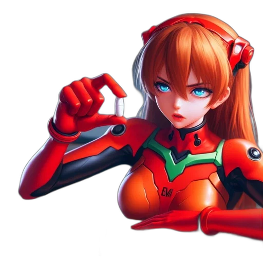 robot, weapon, mask, face, anime, 3d render, concept art, pixel art transparent PNG cut-out