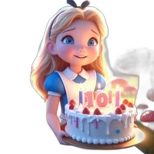 3d render, concept art, cartoon, photorealistic, fire, young, girl, blue transparent PNG cut-out
