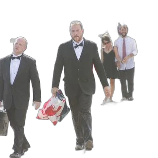 hat, concept art, city street, outer space, two, men, tuxedos, walk transparent PNG cut-out