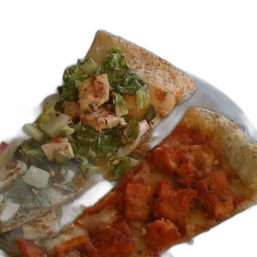 food, plate, pizza, slice, salad, side transparent PNG cut-out