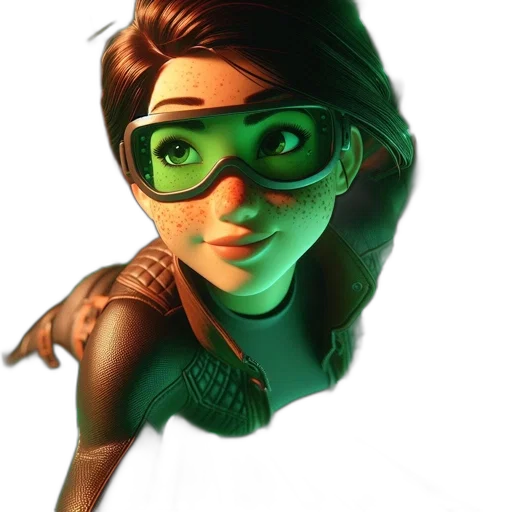 face, mask, staff, creature, concept art, comic book art, 3d render, cartoon transparent PNG cut-out