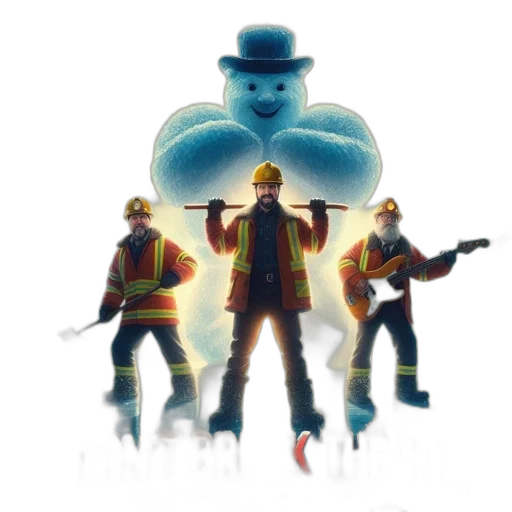 robot, concept art, pixel art, comic book art, cartoon, fire, fog, promotional transparent PNG cut-out