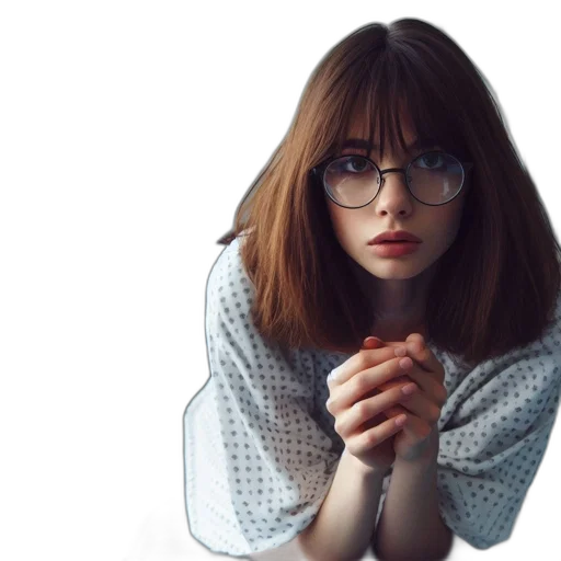 face, dress, jacket, photorealistic, 3d render, concept art, anime, woman transparent PNG cut-out