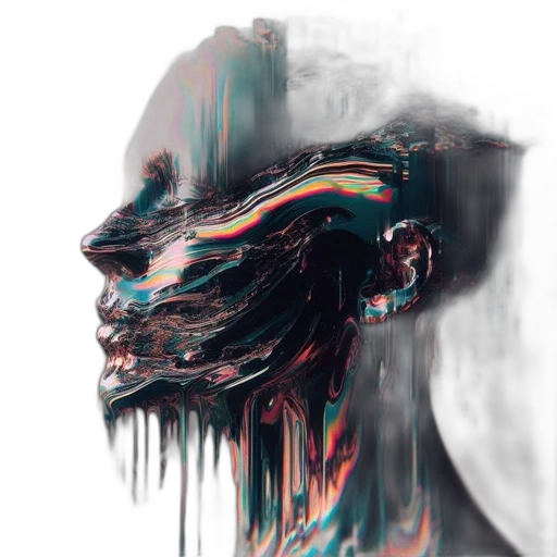 face, mask, creature, hair, cyberpunk, concept art, photorealistic, fantasy art transparent PNG cut-out
