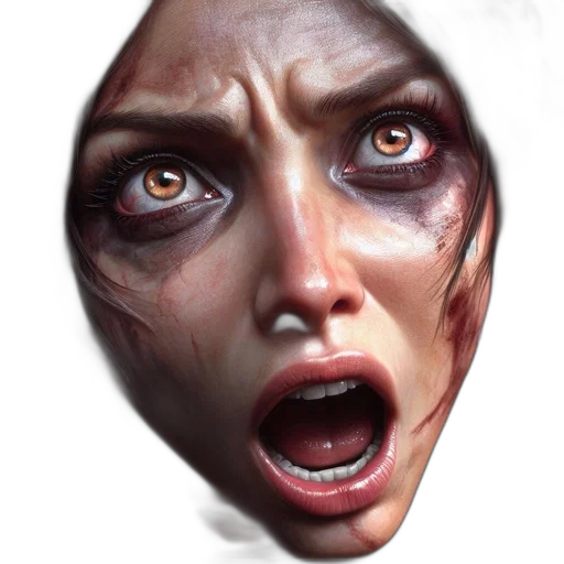 face, mask, creature, concept art, photorealistic, fantasy art, comic book art, dark transparent PNG cut-out