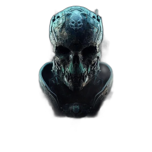 mask, face, robot, creature, concept art, 3d render, cyberpunk, pixel art transparent PNG cut-out
